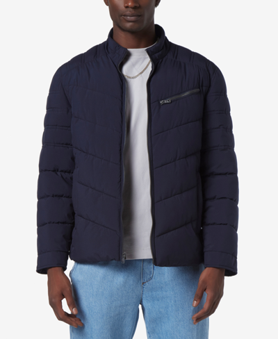Shop Marc New York Men's Winslow Stretch Packable Puffer Jacket In Navy