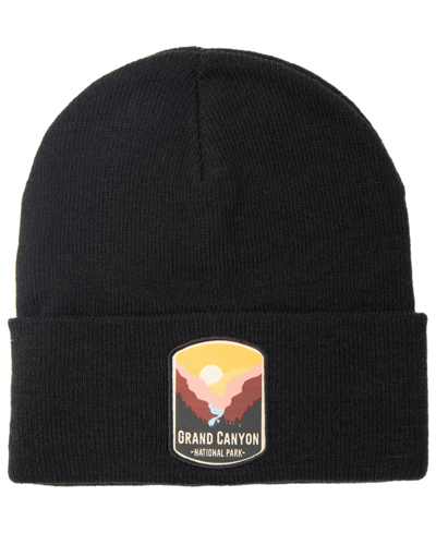Shop National Parks Foundation Men's Cuffed Knit Beanie In Grand Canyon Black