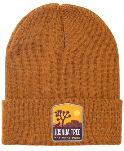 Shop National Parks Foundation Men's Cuffed Knit Beanie In Joshua Tree Brown