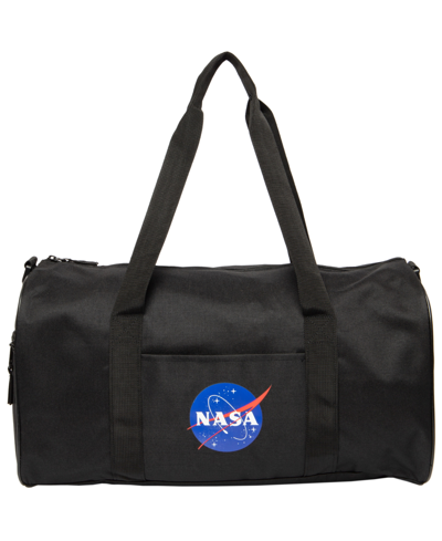 Shop Nasa Men's Travel Logo Basic Duffle Bag In Black