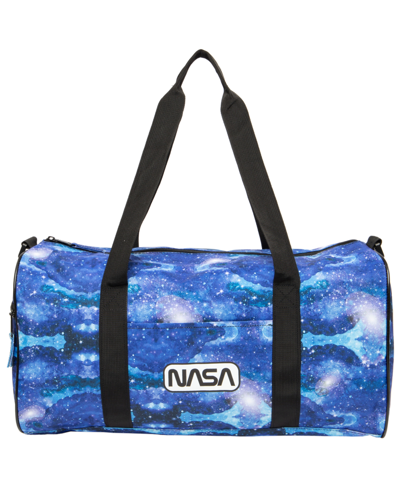 Shop Nasa Men's Travel Galactic Basic Duffle Bag In Blum
