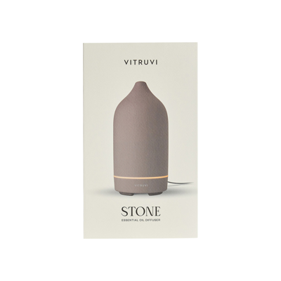 Shop Vitruvi Stone Essential Oil Diffuser In Cocoa