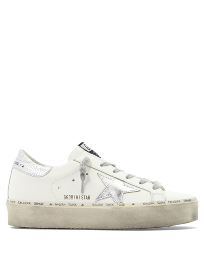 Shop Golden Goose "hi Star" Sneakers In White