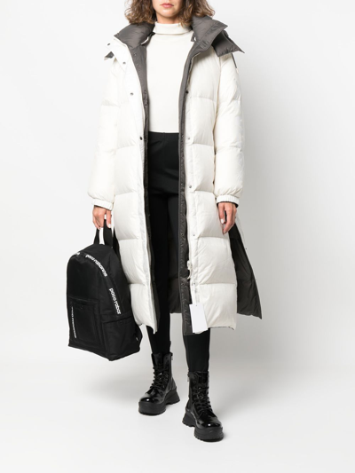Yves Salomon Two-tone Reversible Padded Jacket In Grey