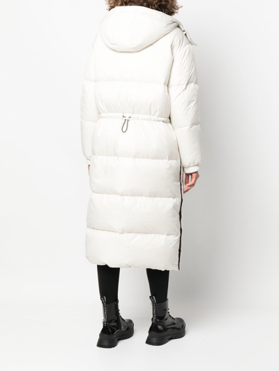 Yves Salomon Two-tone Reversible Padded Jacket In Grey