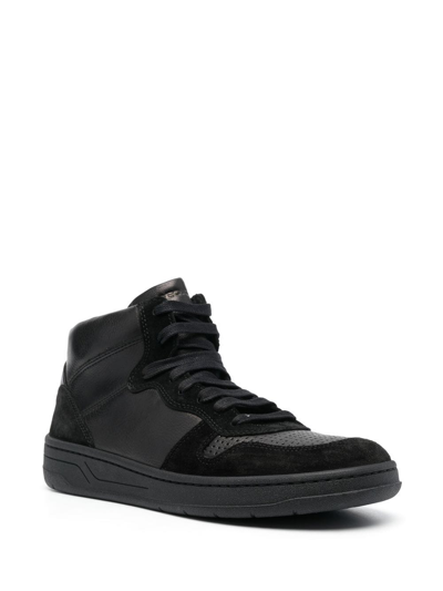 Geox Magnete Lace-up Boots In 黑色