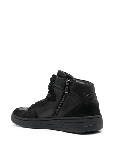 Geox Magnete Lace-up Boots In 黑色