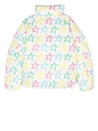 Shop Perfect Moment Nuuk Star-print Padded Jacket In White
