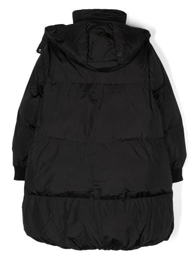 Shop Mm6 Maison Margiela Zip-up Padded Coat In Black