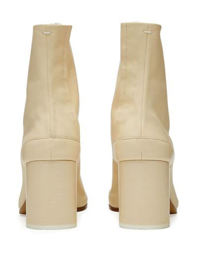 Shop Maison Margiela Tabi 80mm Ankle Boots In Neutrals