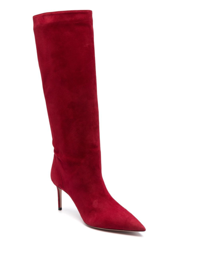 SUEDE KNEE-LENGTH BOOTS