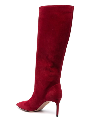 SUEDE KNEE-LENGTH BOOTS