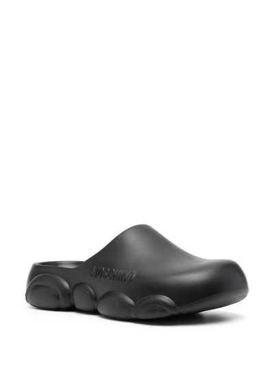 ROUND-TOE CHUNKY-SOLE SLIDES