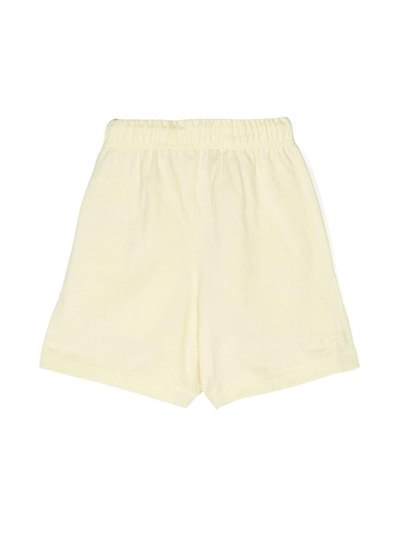 Essentials Logo-patch Track Shorts In Yellow
