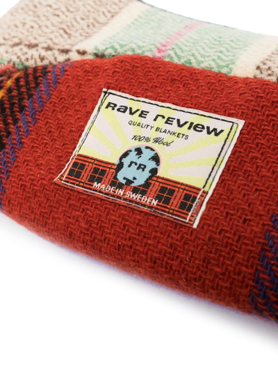 Shop Rave Review Tartan-check Wool Shoulder Bag In 粉色