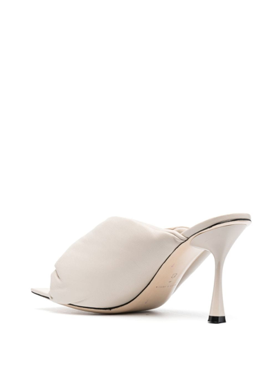 Studio Amelia Croissant 100mm Mules In Neutrals