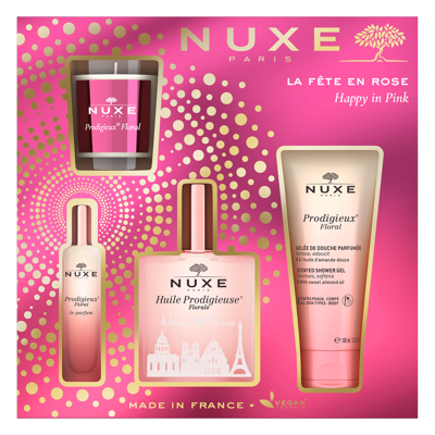 Shop Nuxe Huile Prodigieuse Florale Happy In Pink Gift Set