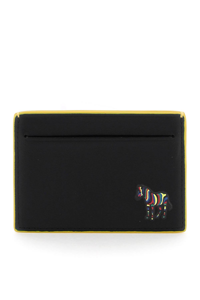 Shop Ps By Paul Smith Ps Paul Smith Zebra Stripe Card Holder In Multi-colored