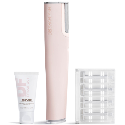 Shop Dermaflash Luxe+ Advanced Sonic Dermaplaning And Peach Fuzz Removal - Blush