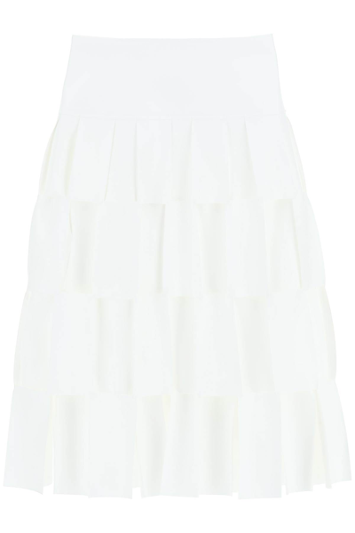 Shop A.w.a.k.e. Mode Paneled Midi Skirt In White