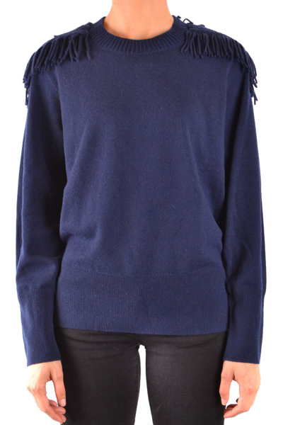 Shop Burberry Women's  Blue Other Materials Sweater