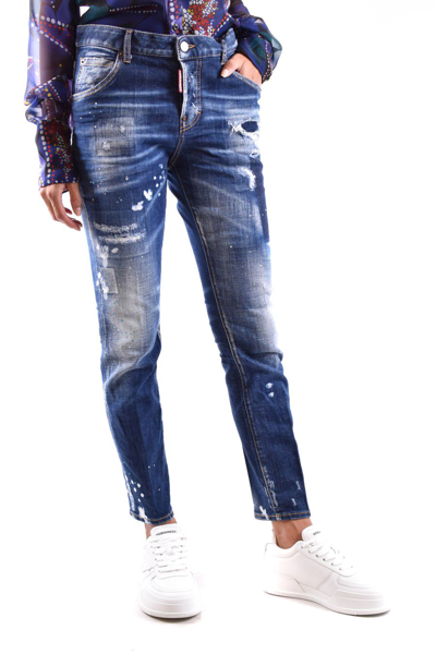Dsquared2 Women's Blue Other Materials Jeans | ModeSens
