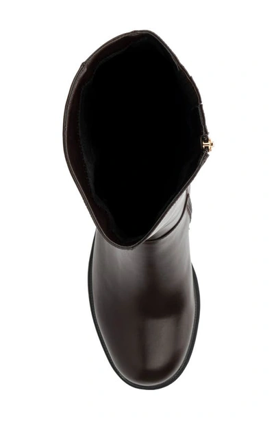 Torgeis Athena Lug Sole Chain Boot In Brown