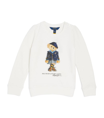 Shop Ralph Lauren Polo Bear Sweatshirt (5-7 Years) In White