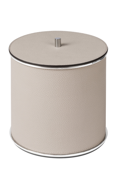 Shop Giobagnara Large Positano Ice Bucket And Bottle Cooler In Grey