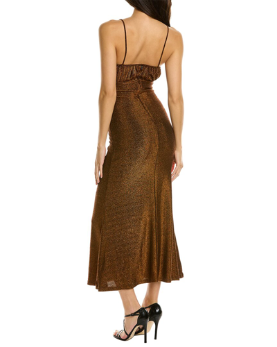 Shop Misha Collection Pearl Maxi Dress In Brown