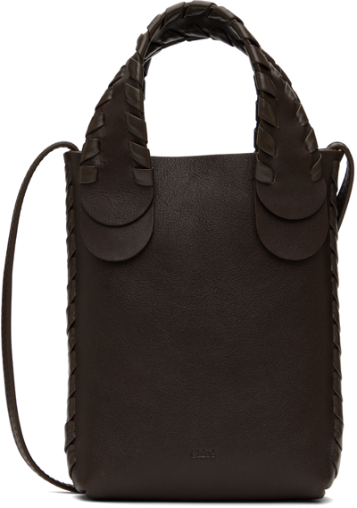 Shop Chloé Brown Mony Shoulder Bag In 297 Bold Brown