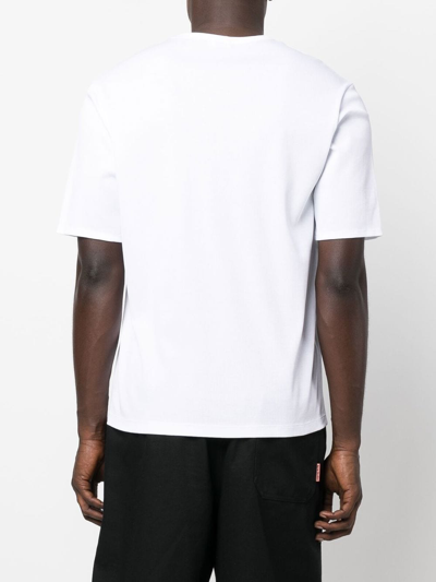 Shop Filippa K Ribbed Short-sleeve T-shirt In White