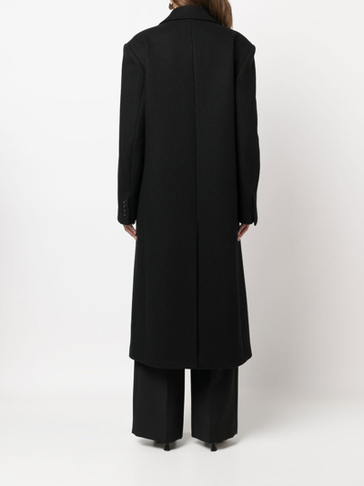 Filippa K Single-breasted Long-length Coat In Black | ModeSens