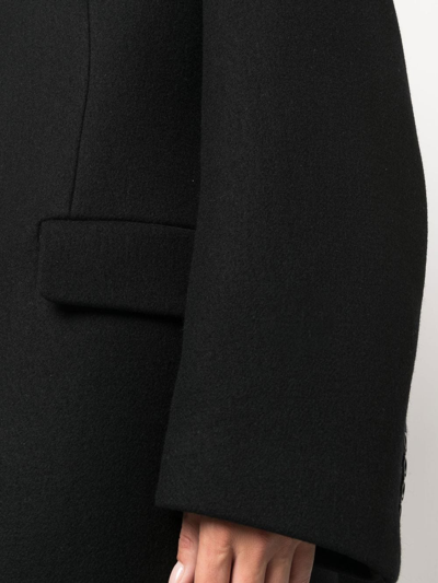 Shop Filippa K Single-breasted Long-length Coat In Black