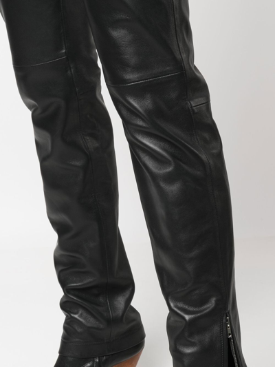Shop Filippa K Cassidy Leather Trousers In Black