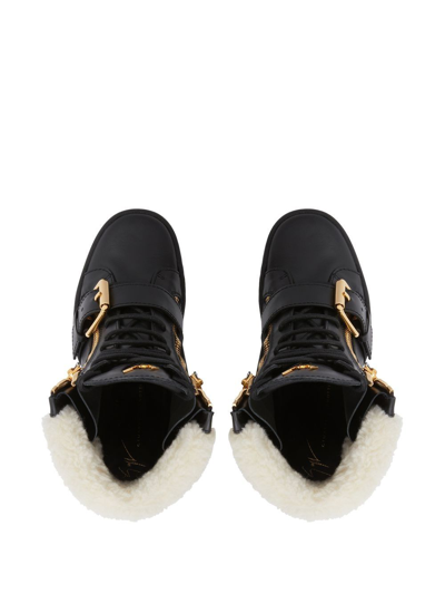 Giuseppe Zanotti Aitana 75mm Wedge Boots In Black