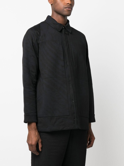 Shop Byborre Stripe-patterned Shirt In Black