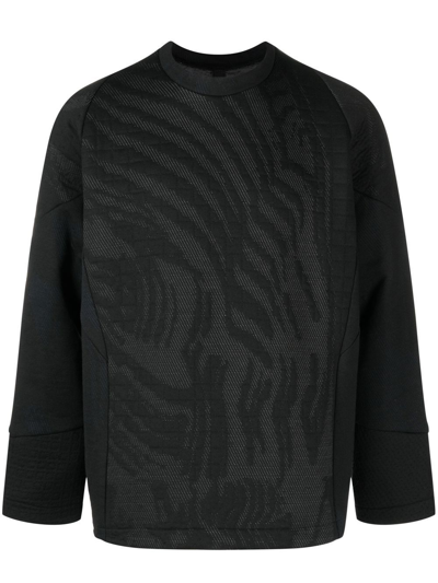 Shop Byborre Embroidered Design Sweatshirt In Black