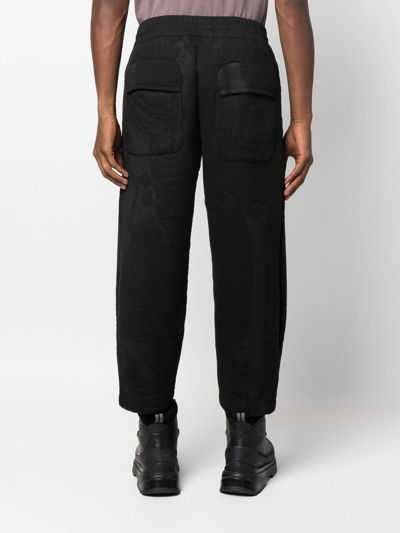 Shop Byborre Embroidered Detail Cropped Trousers In Black