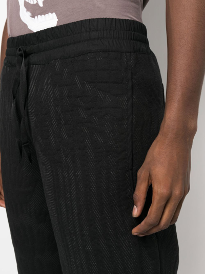 Shop Byborre Embroidered Detail Cropped Trousers In Black