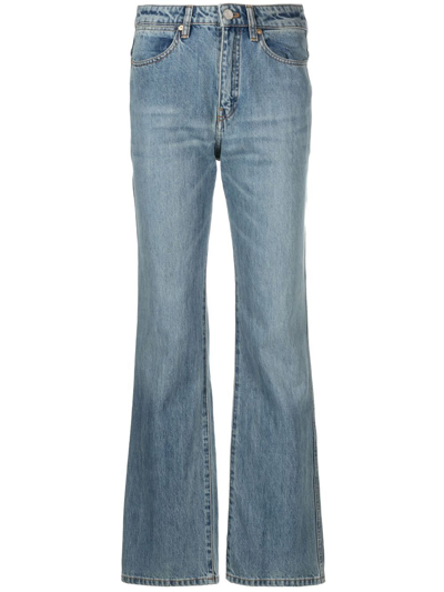 Shop Joseph Fulham Straight-leg Jeans In Blue
