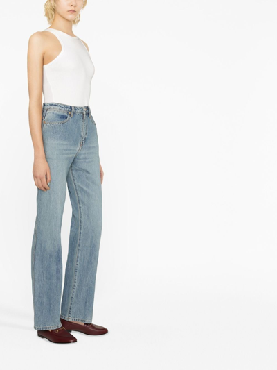 Shop Joseph Fulham Straight-leg Jeans In Blue