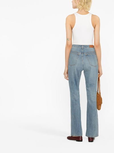 Shop Joseph Fulham Straight-leg Jeans In Blue