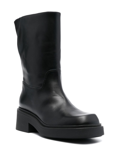 Furla Attitude Leather Mid-calf Boots In Black | ModeSens