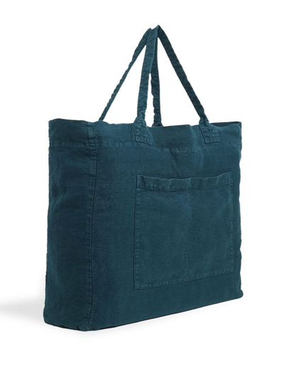 Once Milano Pocket Weekend Bag In Blue