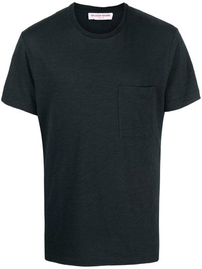 Shop Orlebar Brown Crew Neck Short-sleeved T-shirt In Grey