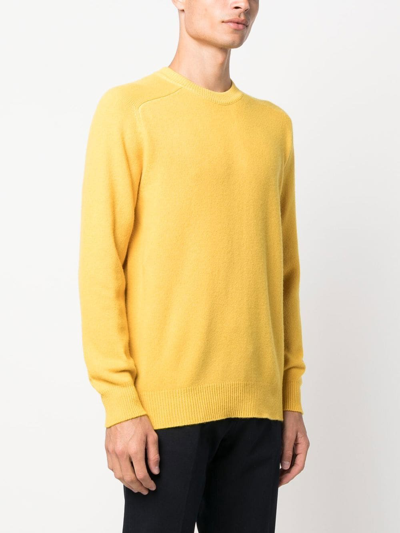 Shop Altea Fine Knit Jumper In Yellow