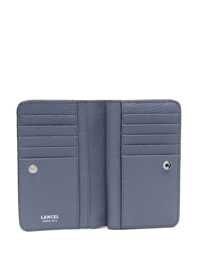 Lancel Ninon Rectangular Compact Zipped Wallet In Blue