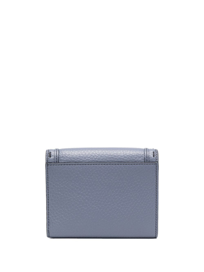 Lancel Premier Flirt Compact Flap Wallet In Blue