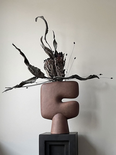 101 Copenhagen Tribal Big Vase In Brown